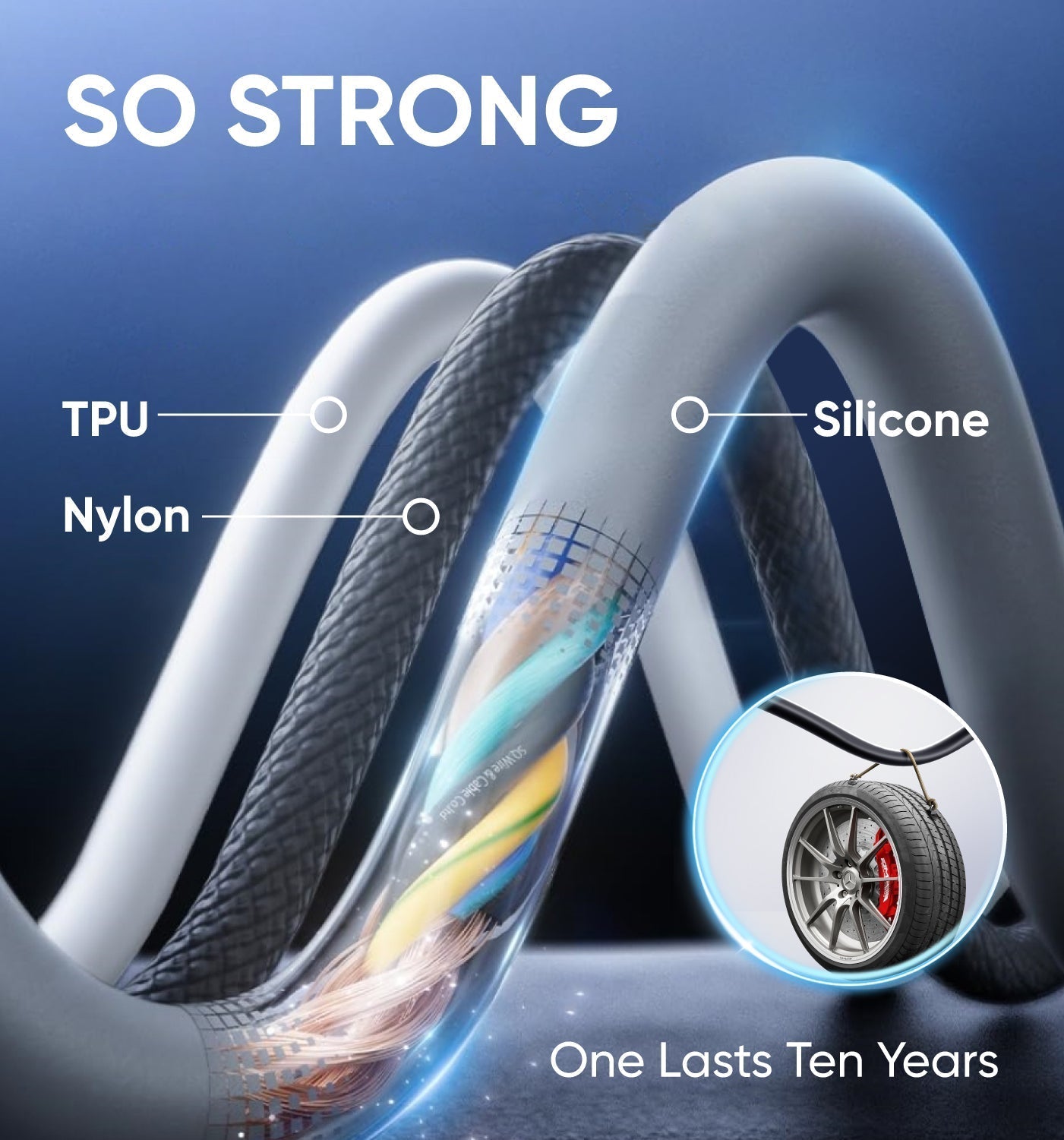 MAGIC JOHN 4-in-1 USB Charging Cable MFish fast charging