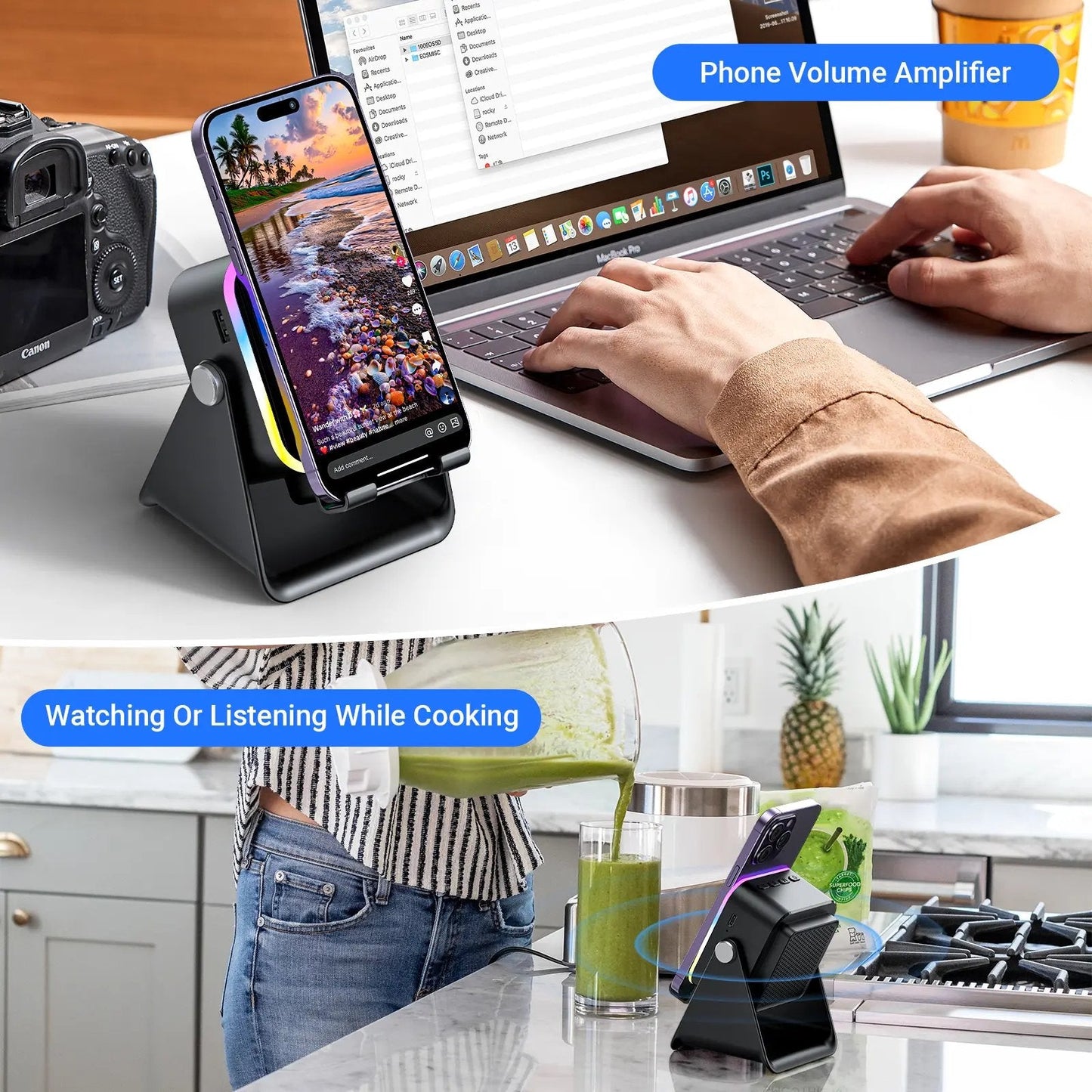 Wireless Induction Audio Speaker Stand