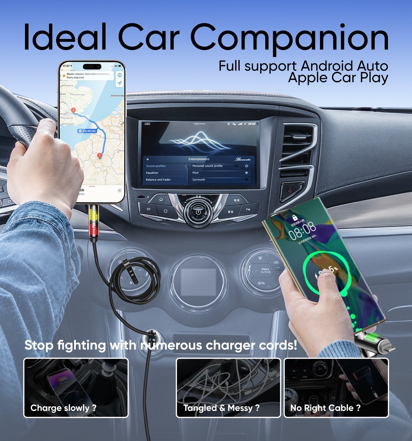 MAGIC JOHN 4-in-1 USB Charging Cable MFish fast charging