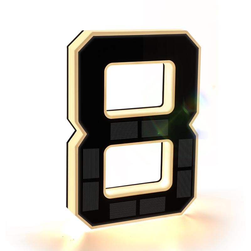 🏡 Upgrade Your Home’s Curb Appeal ✨ Modern LED House Number Light – For Stylish, All-Night Visibility!