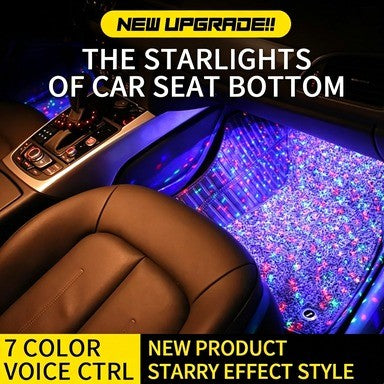 Car USB Foot Full Earth Star LED Ambient Light with Remote Control