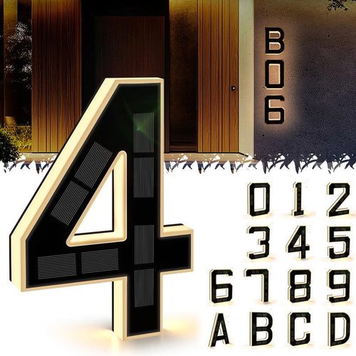 🏡 Upgrade Your Home’s Curb Appeal ✨ Modern LED House Number Light – For Stylish, All-Night Visibility!